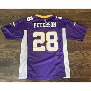 Reebok Peterson Minnesota Vikings NFL Football Jersey Youth Large (14-16)